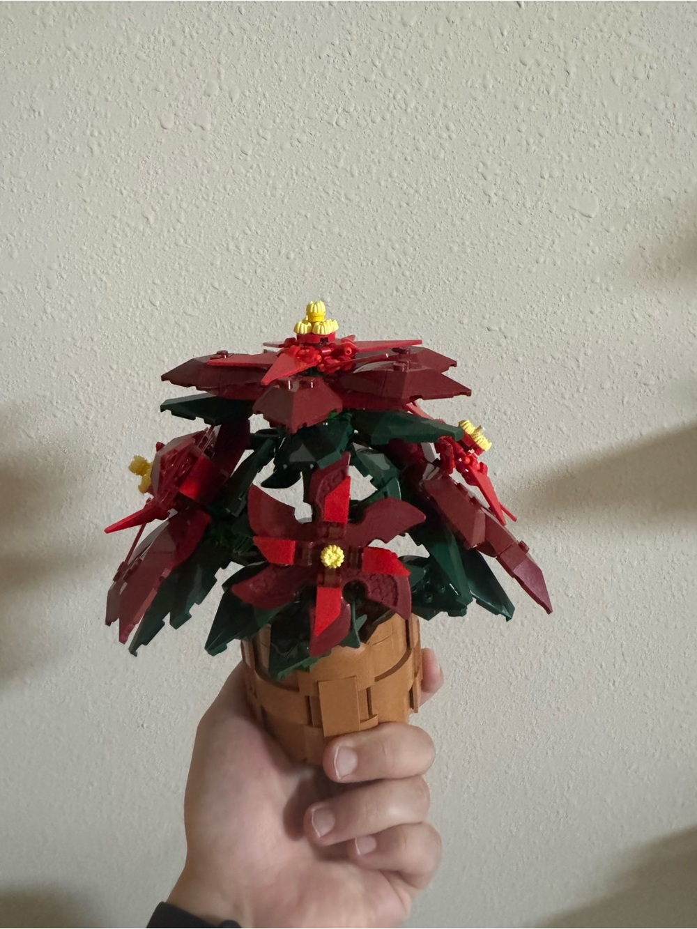 LEGO Icons Poinsettia Plant Building Set and Centerpiece Table Decoration